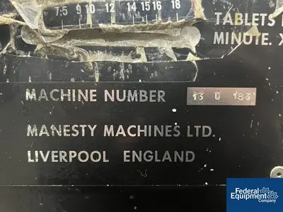USED Manesty Manesty Betapress Tablet Press, 16 Stations