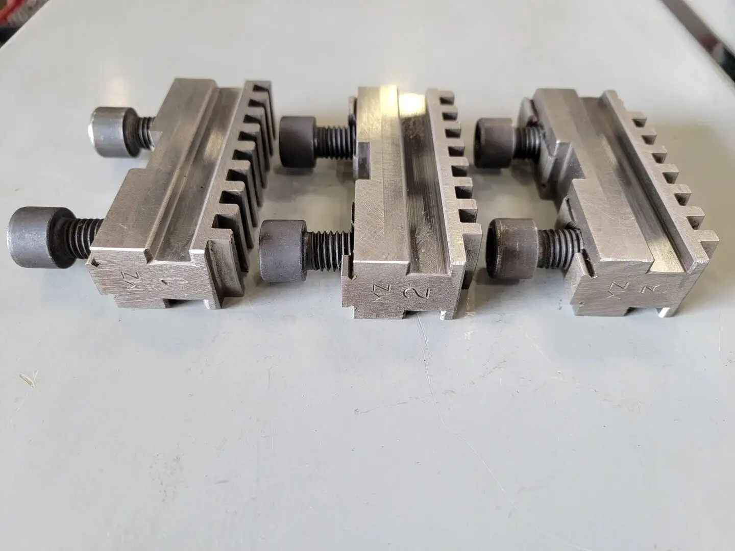 Lathe Chuck Top Jaws 3-3/4" x 2-1/4" x 1" (Set of 3)