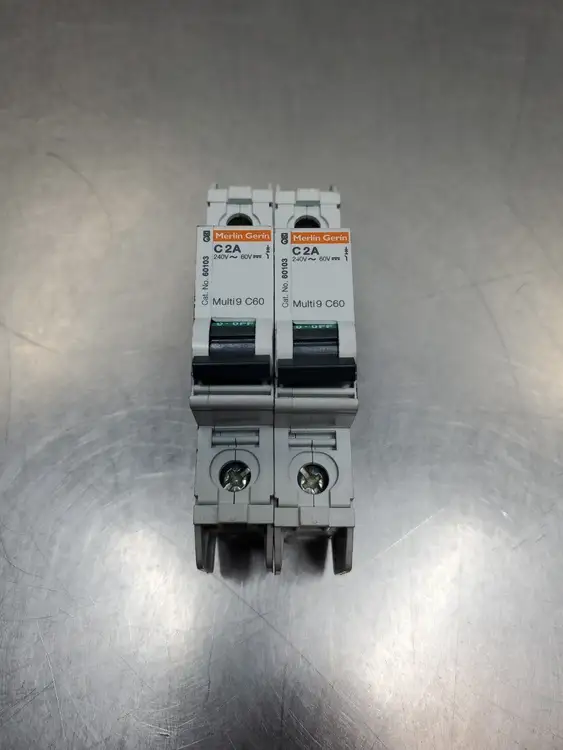 Used Merlin Gerin 60103 MULTI 9 C60 Circuit Breaker, 2A, 240VAC/60VDC Circuit Breakers South Carolina US | Palmetto Automation #1150719