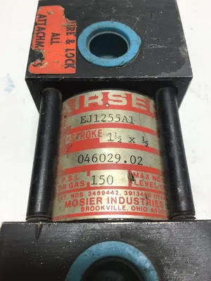 Mosier EJ1255A1 Pneumatic Air Cylinder 1-1/2″NPT 150 PSI