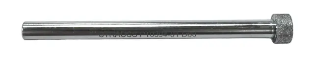 Strauss .394" x .197" Diamond Mandrel, Medium Grit, 1/4" Shank