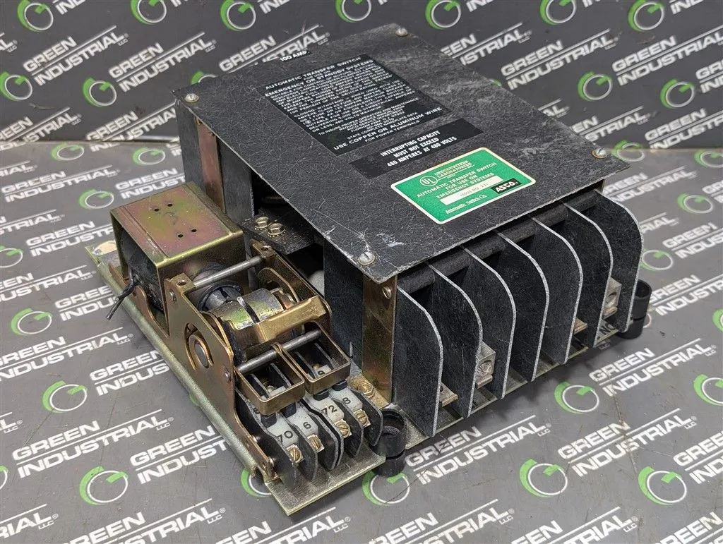 100 Amp ASCO Issue 231 K010051376 Automatic Transfer Switch 480V Used