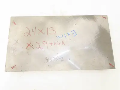 Hot Rolled Steel Flat Ground Bar Stock 2.9" Thick x 13"W x 24"L  258 Lbs