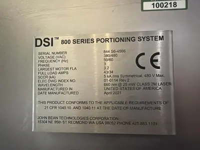 Used 2021 JBT Marel DSI 800 Slicers / Dicers / Cutters Illinois US | M&M Equipment Corp. #1389039