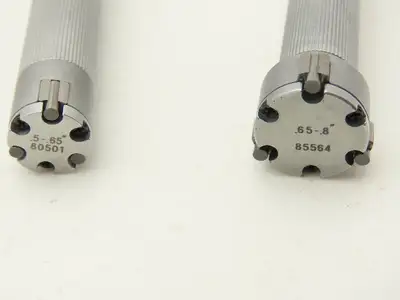 Mitutoyo 368-922 Holtest 3pt Micrometer Bore Gage .5-.65" .65-.8"  Set of 2