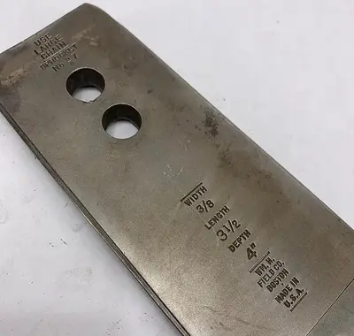 USED WM.H FILEDS 3/8" X 3 1/2" X 4"