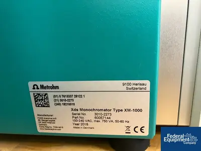 Used Metrohm Metrohm NIRSystems / FOSS XDS Monochromator Type XM-1000 Spectrometers Texas US | Federal Equipment Company #1337960