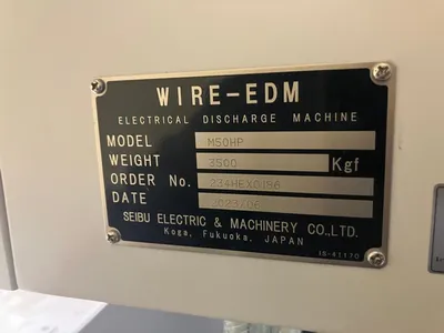 2023 2023 Seibu Wire EDM Model: M50HP, w/ Fanuc Control, 2023 Seibu Wire EDM Model: M50HP, w/ Fanuc Control, Wire EDM | Maurice Cohen (8)