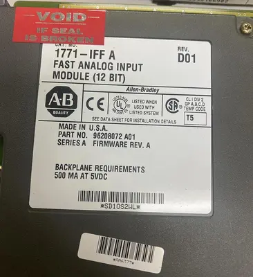 New | in-Stock ALLEN-BRADLEY 1771-IFF Input / Output Modules | Surplus Asset Holdings #1205959