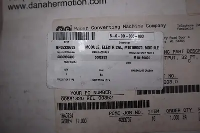 NEW DANAHER MOTION M.1016.9070 / M10169070 PIC900 32DC OUTPUT SOURCE STOCK 304-C
