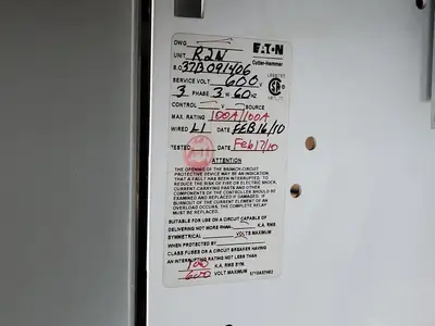 Used EATON HFD3100 Switchgears British Columbia CA | Lenmark #240439