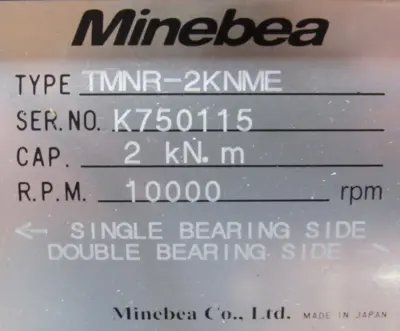 NEW MINEBEA TMNR-2KNME TORQUE TRANSDUCER TMNR2KNME