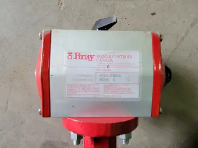 3" Butterfly Valve w/ Pneumatic Actuator and Solenoid Operator