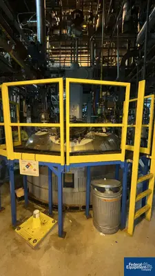 USED 3V Tech 5,000 Gal 3V Tech Glass Lined Reactor, 90/125#