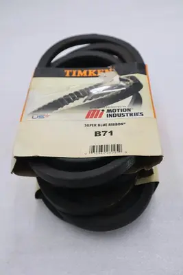 LOT OF THREE Timken B71 Super Blue Ribbon V-Belt, 74.3" Outside Length STK 2011