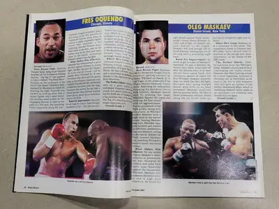 USED WORLD BOXING NOVEMBER 2001