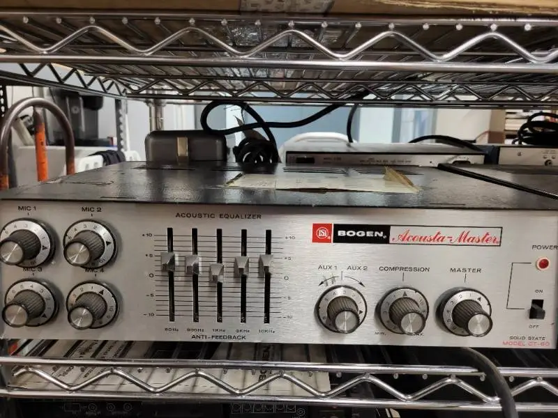 Bogen Acousta-Master Model CT-60 Solid State Audio Equalizer Amplifier