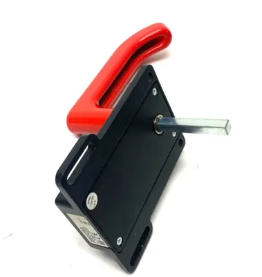 USED EUCHNER ESCAPE RELEASE HANDLE SIGNAL RED