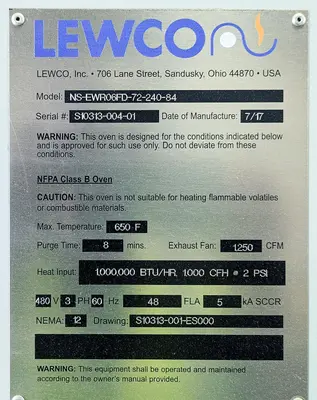 USED 2017 LEWCO NS-EWR06FD-72-240-84