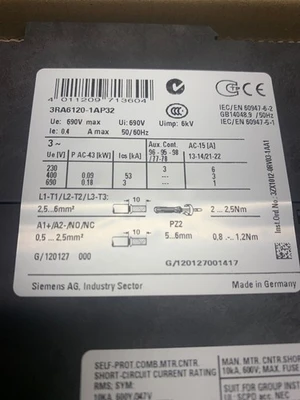 NEW SIEMENS 3RA6120-1AP32
