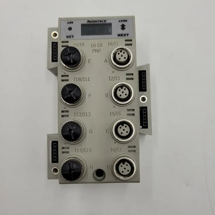 Used AVENTICS AVENTICS™ 240-205 I/O MODULE VERSION 16 DIGITAL INPUTS PNP 4-PIN PLC Input & Output | ND Industrial Surplus #1216632