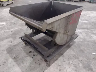 24" X 36" X 36" DUMP HOPPER WITH CASTER WHEELS: STOCK #22896