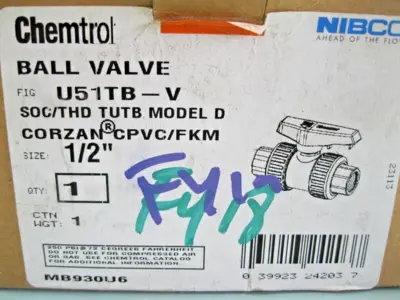 NEW Nibco U51TB-V