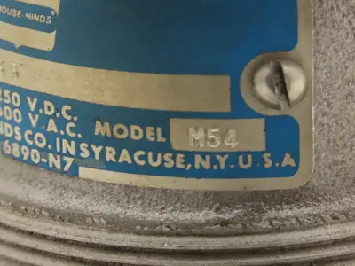 Crouse Hinds APR-3565 Electrical Plug 2PH Male 30A 600VAC 250VDC Haz Location