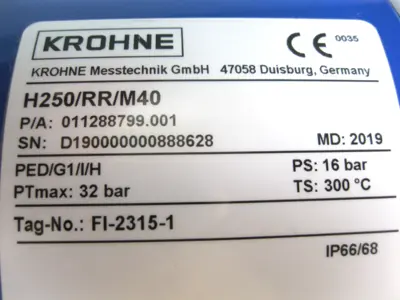 NEW KROHNE H250/RR/M40