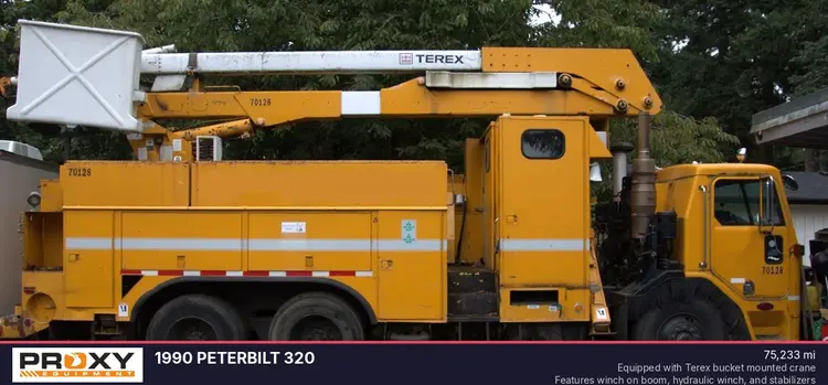 Used 1990 PETERBILT 320 Bucket (boom) trucks Oregon US | Proxy Equipment #1378423