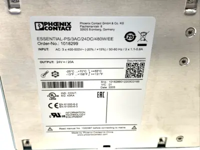 Used Phoenix Contact 1018299 AC/DC Power Supplies Michigan US | Maverick Industrial Sales #1395921