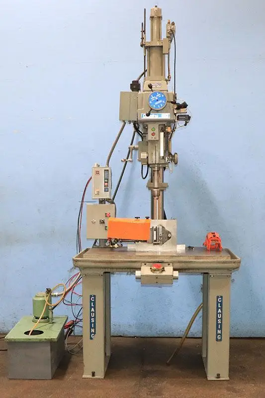 20" CLAUSING VARIABLE SPEED DRILL PRESS 
w/ PRODUCTION TABLE MODEL: 2287