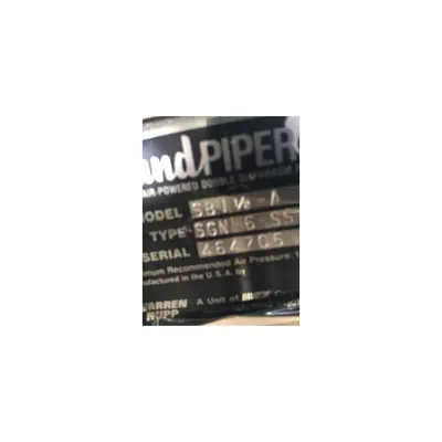 USED 1-1/2" SANDPIPER STAINLESS DIAPHRAGM PUMP