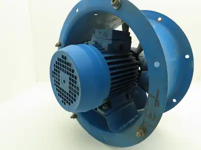 Ansaldo T1A315A0A613F5 Blower Motor Ventilator 12" 3000 CFM 480V 1.7A 3400RPM