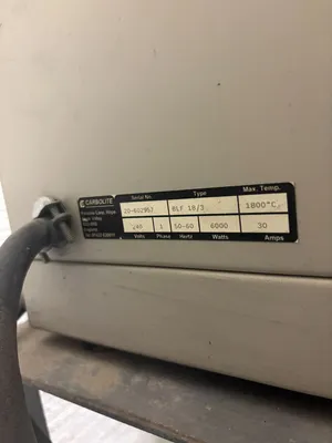 Used CARBOLITE BLF 18/3 Chamber Furnaces South Carolina US | ESS Industrial Equipment Sales #1763282