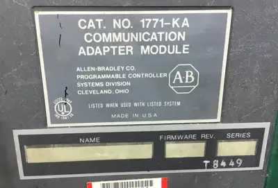 Used Allen-Bradley 1771-KA PLC Ethernet Equipment South Carolina US | Palmetto Automation #1280374