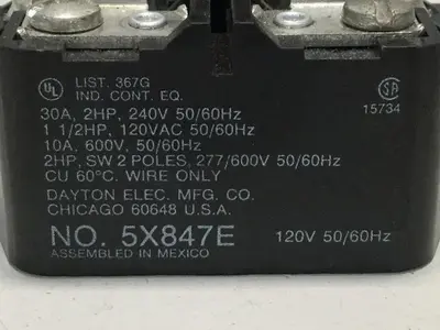 USED DAYTON 5X847E
