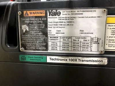 USED 2007 YALE GLP-120