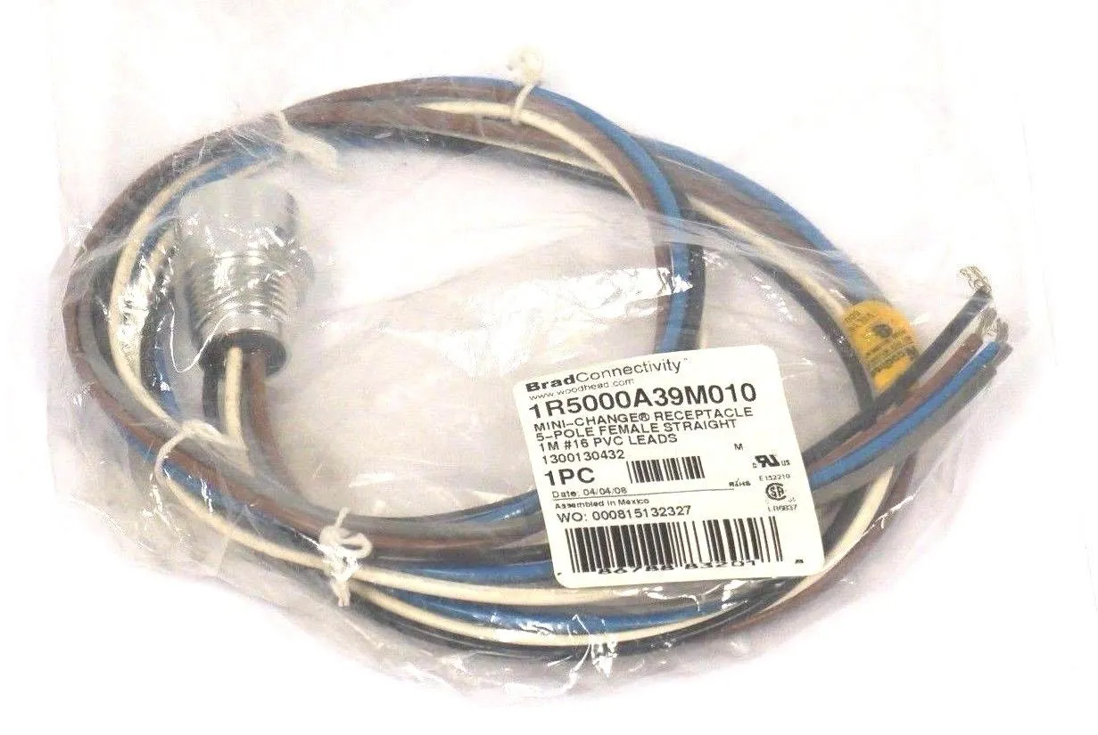 NEW BRAD CONNECTIVITY 1R5000A39M010 MINI CHANGE RECEPTACLE