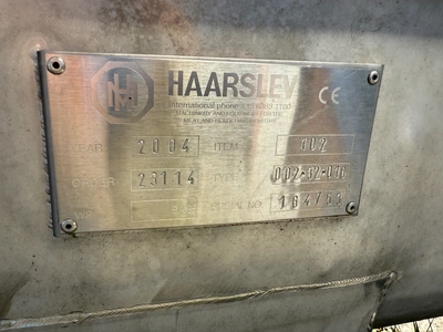 Haarslev JKTD Thermo Cooking Screw Auger S/S 330 mm x 6.6m