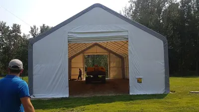 NEW 30X60X20 DOUBLE TRUSS STORAGE BUILDING