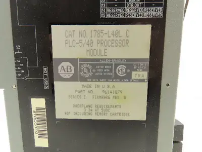Allen Bradley 1785-L40L Series C PLC-5/40 Processor Module & Key