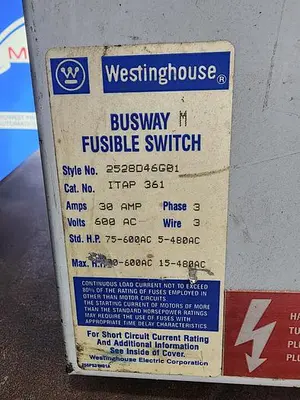 USED WESTINGHOUSE ITAP 361