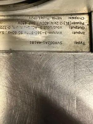 Eaton Corporation SVX002A1-4A1B1 SVX9000 Nema Type 1/IP21 (8.5.2)