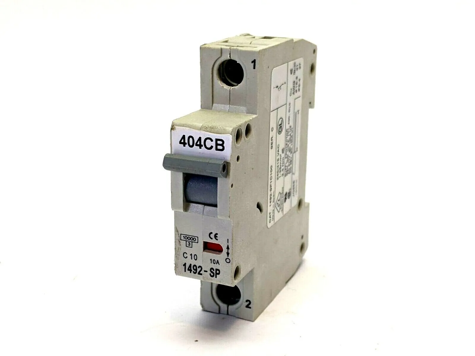 1492-SP1C100 | Allen Bradley  Ser C Circuit Breaker 1 Pole 10A - Used