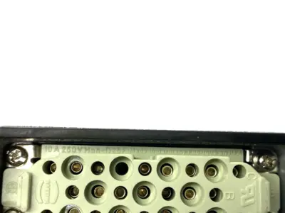USED ILME HEAVY DUTY HOOD W/ HARTING HAN-D25F FEMALE CONNECTOR 250V 10A