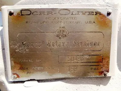 Screen, Dorr Oliver, 10" Dia, S/st, Liquid, Scrapers #S743118