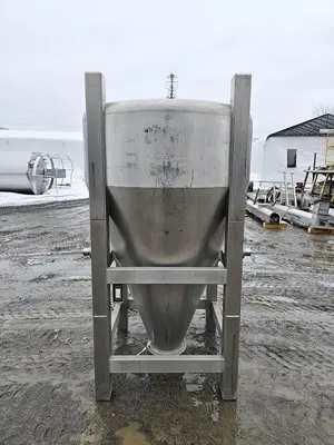 Used 310 Gallon Tank (Tote), Stainless Steel