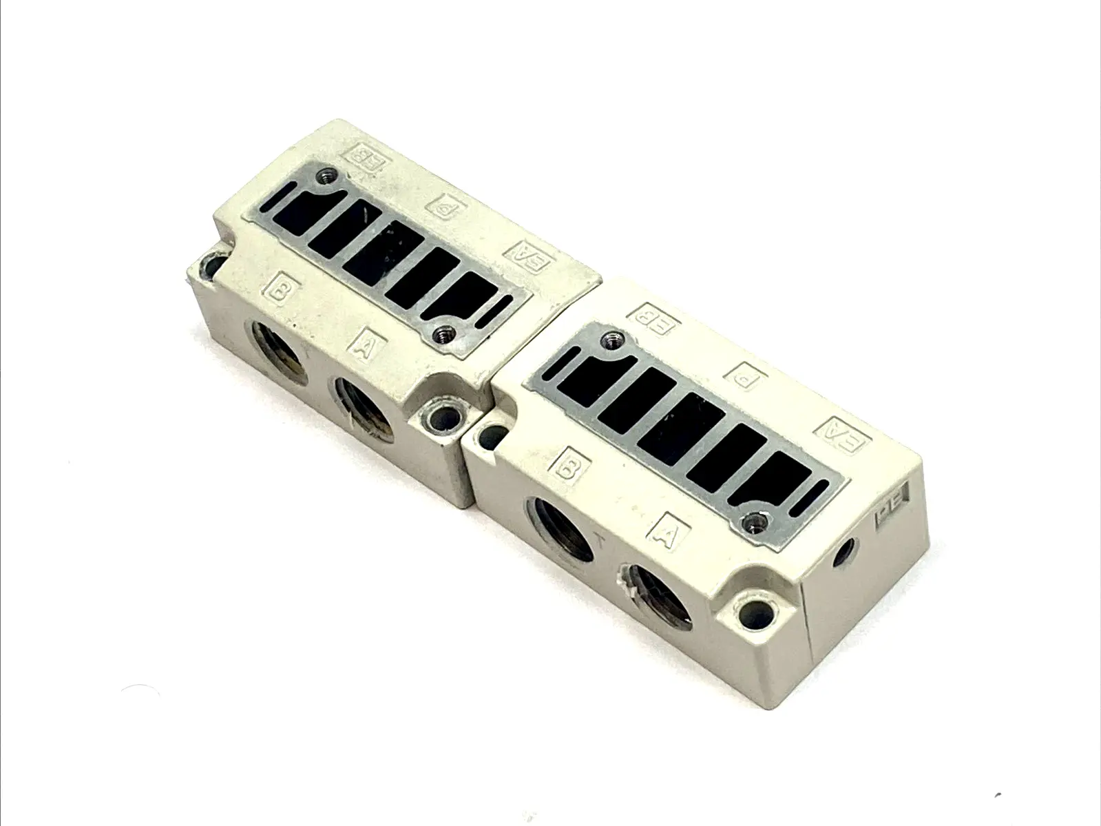SY5000-27-1T | SMC  Subplate Manifold 1/4" NPTF LOT OF 2 - Used