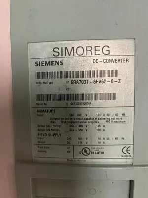 Used SIEMENS 6RA7030-6FV62-0 Industrial Controls | Surplus Asset Holdings #1221775